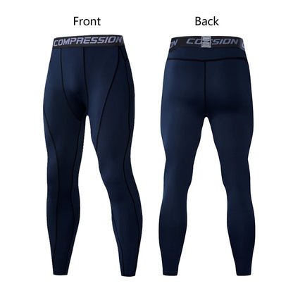 Men's Compression Pants Cycling Running Basketball Soccer Elasticity Sweatpants Fitness Tights Legging Trousers Rash Guard Gym