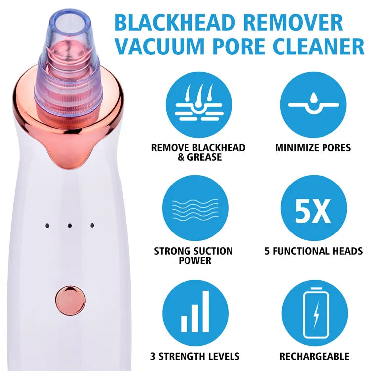 Nano Ionic Facial vaporizer Hot Face Steamer Blackhead Remover Vacuum Skin Scrubber Silicone Face Cleaning Brush Skin Care Set