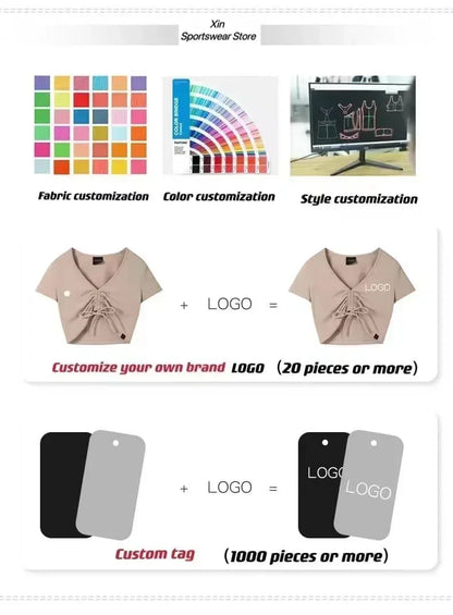 DLOGO Summer Women Sports Bra with Logo Sexy Exposed Suspender Chest Cushion Suspender Gym Sports Yoga Suspender, Bra