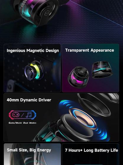 Edifier Portable Bluetooth Speaker HECATE G200 RGB Lighting Magnetic Speaker BT5.3 Mini Sound Box 7 Hours Playback Phone Holder