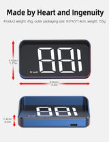 Car Head Up HD Display M2 GPS Speedometer Speed KMH Digital HUD Windshield Projector For All Cars Auto Electronics Accessories