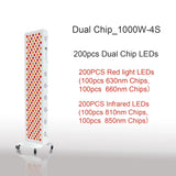 Dual Chip Red Light Therapy Panel Lamp 630nm 660nm Near Infrared Therapy Light 810nm 850nm LED Beauty Devices for Face and Body