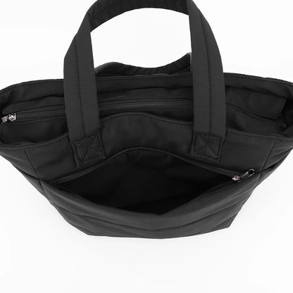 Puffer Tote Bag for Women Lightweight Down Cotton Padded Crossbody Bag Large Capacity Handbag Puffy Purse for Shopping Travel ﻿