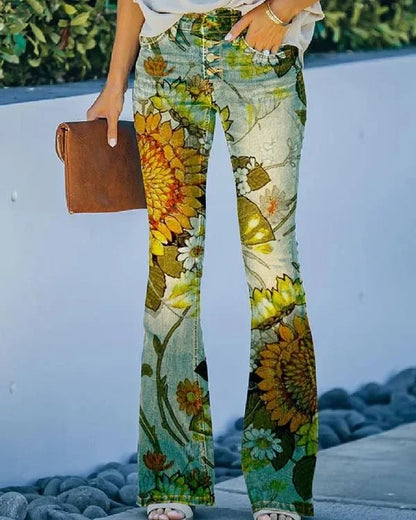 2025 New Plus Size Women's Casual Trousers Thin Style Jeans Women's Fashionable Elegant Design