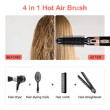 High Quality 4 in 1 Multi-Functional Beauty Equipment Hot Air Brush – One Step Rotating Curling Blow Dryer