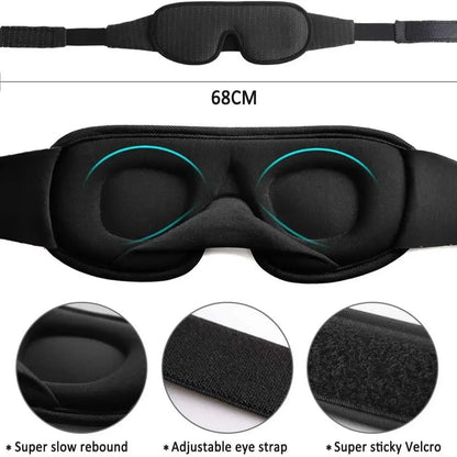 3D Sleeping Mask Block Out Light Sleep Mask For Eyes Soft Sleeping Aid Eye Mask for Travel Eyeshade Night Breathable Slaapmasker