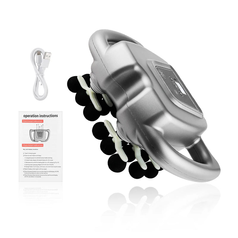 22-Head Fascia Gun High-Frequency Vibration Body Massage Gun Back and Waist Massager Massager Neck Shoulder Massager masajeador