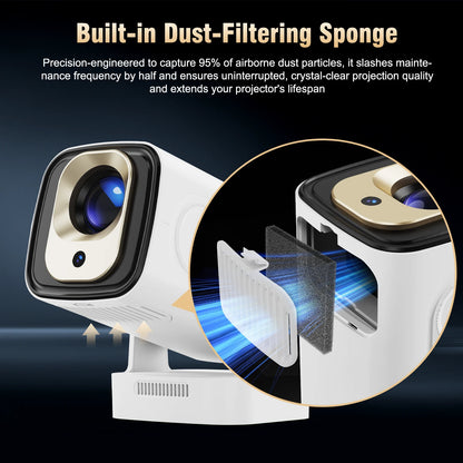 Magcubic HY310 Mini Projector Auto Focus 4K Native 1080P 330ANSI Android11 5W Speaker Air Mouse Voice Assistant Upgrated HY300