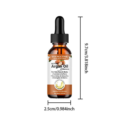 Morocco Argan Hair Oil Care Essence Nourishing Moisturizer Face Repair Improve Split Hair Younger Firming Lifting Skincare