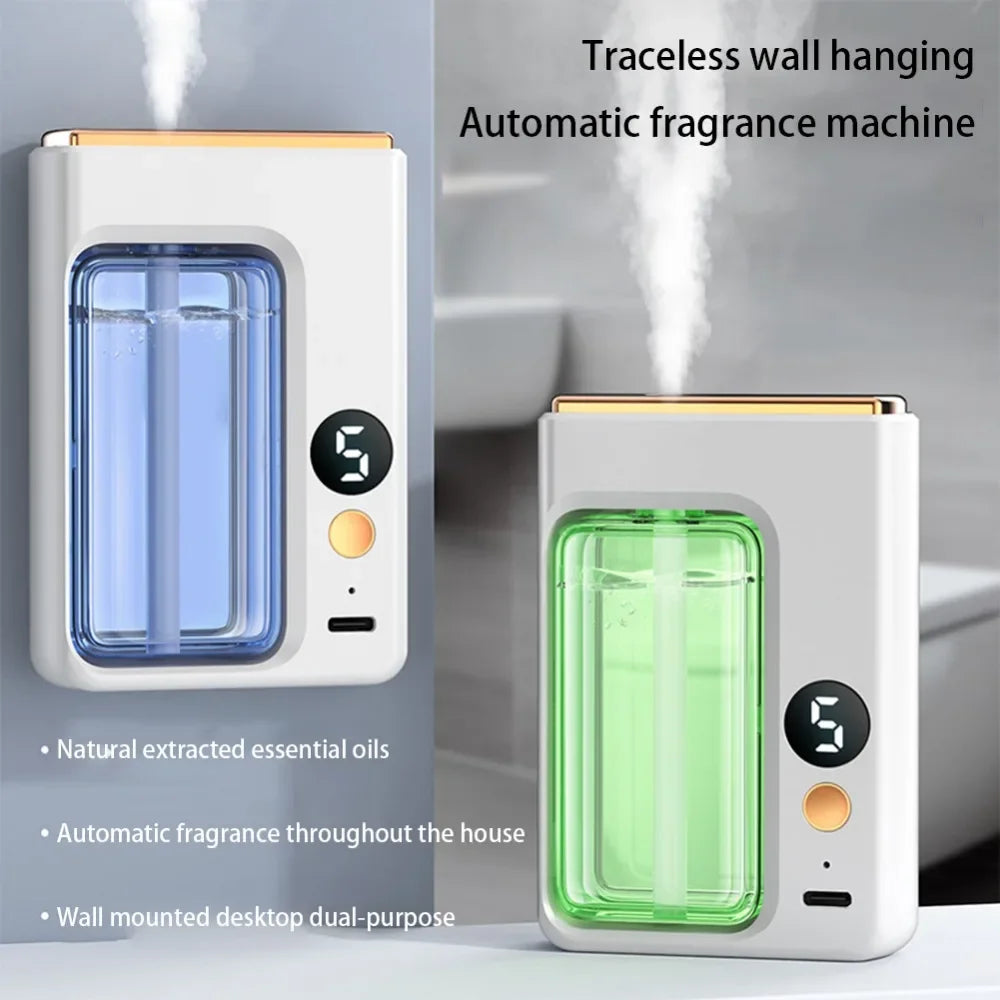 Wall-mounted Air Freshener Spray Rechargeable Aromatherapy Diffuser Hotel Home Fragrance Aromatherapy Essential Oil Diffuse