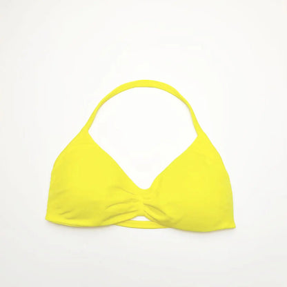 NCLAGEN Impact Strappy Bra Gym Top Women High Support Impact Thin Strap Halter Sports Seamless Bras Scrunch Workout Yoga Tank