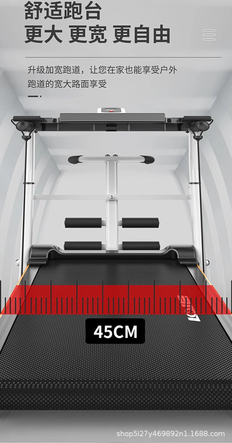 Mechanical Non-motor Indoor Steel Adjustable Silent Treadmill Home Fitness Foldable & Multifunction Treadmill