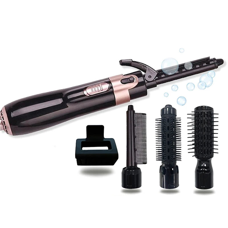High Quality 4 in 1 Multi-Functional Beauty Equipment Hot Air bushr One Step Rotating Curling Blow Hair Brush Dryer