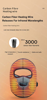 Electrically Heated Head Facial Paralysis Hot Pack Massage Mask Face Aftermath Recovery Instrument Face Spasm Crooked Mouth