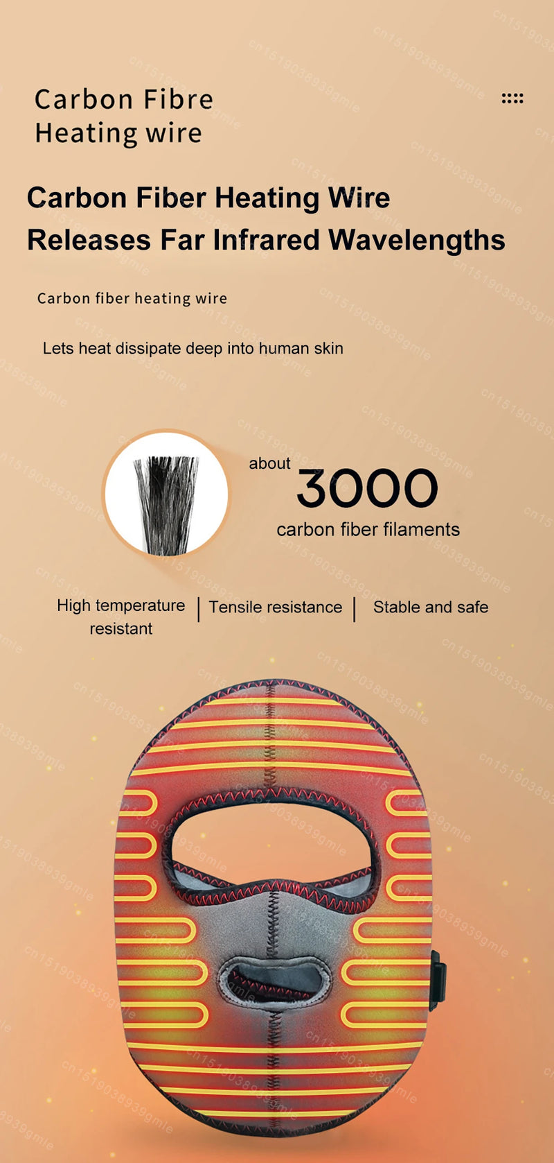 Electrically Heated Head Facial Paralysis Hot Pack Massage Mask Face Aftermath Recovery Instrument Face Spasm Crooked Mouth