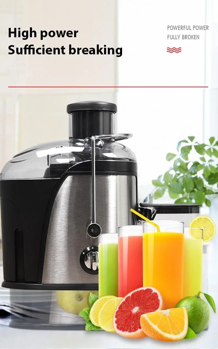 400W Juice Extractor, 22000RPM Motor with 3" Wide Chute for Whole Fruits/Vegetables, 2-Speed Juicer, Easy-Clean Design