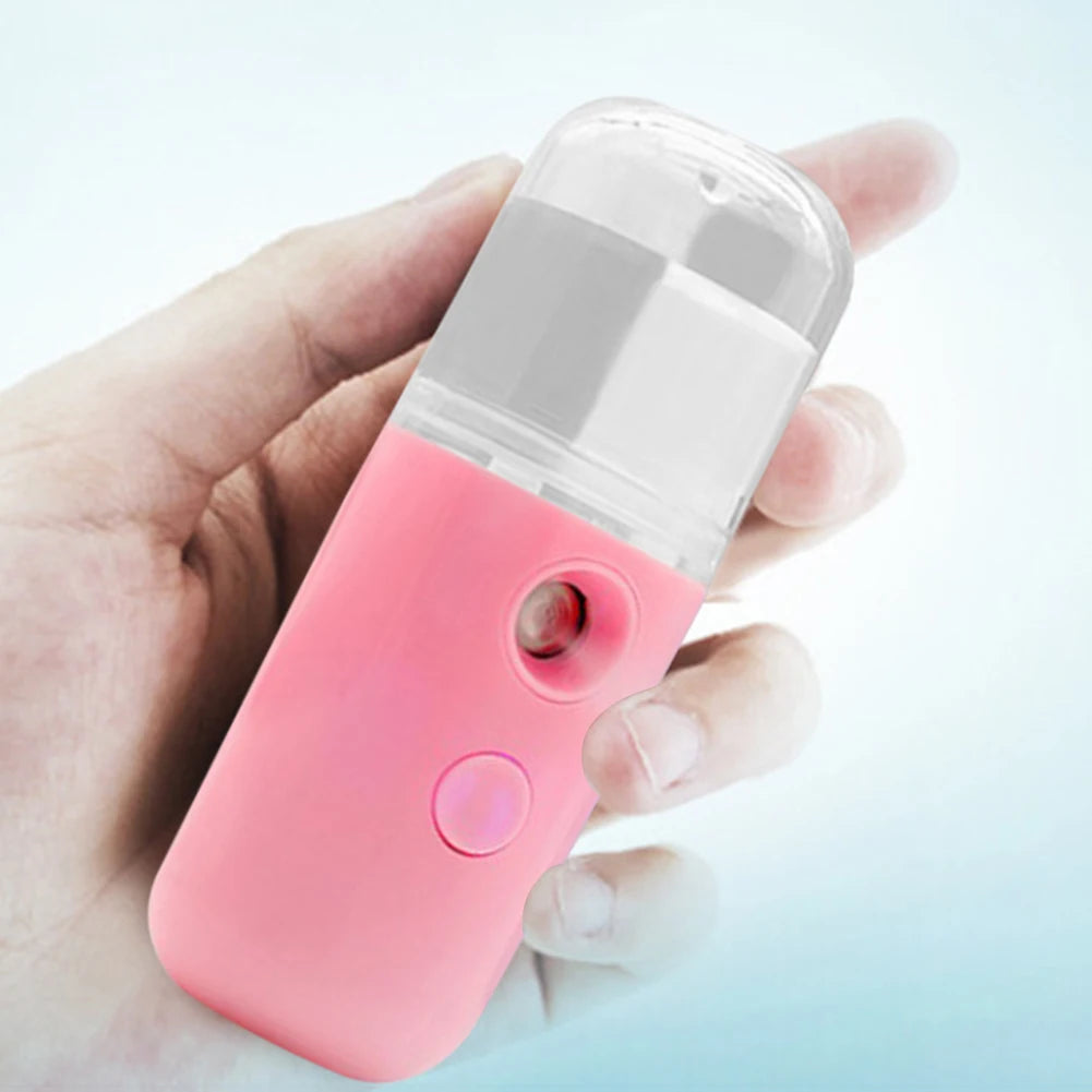 30ml Mini Facial Sprayer Humidifier USB Charging Electric Essential Oil Purifier Aroma Mist Face Moisturizing Steamer