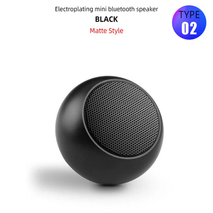 Metal Mini Wireless Bluetooth Speaker Hifi Portable Music Subwoofer Super Bass Stereo Column Mobile Phone Computer Music Player