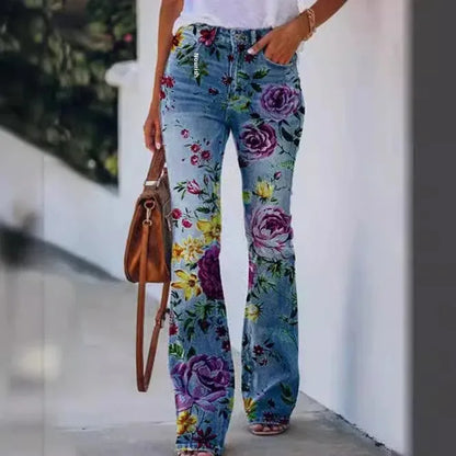 2025 New Women's Casual Trousers Thin Style Jeans Women's Fashionable Elegant Design