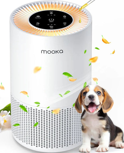 Purifiers for Home Large Rooms up to 1200ft², H13 True HEPA Purifier for Bedroom Pets with Fragrance Sponge, Timer