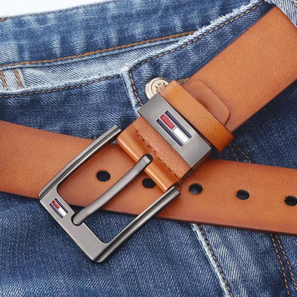 Man Belt Luxury Designer Brand High Quality Men Belt Male PU Leather Belt Men Alloy Pin Buckle Jeans Waistband Waist Straps