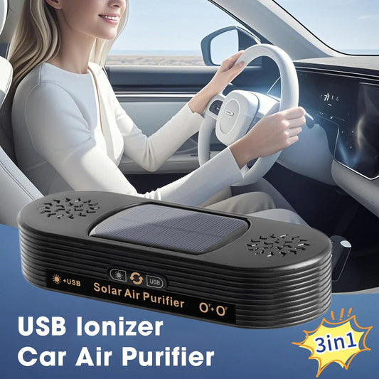 Small car air purifier, USB power cord, automatic operation, built-in deodorization chip, no consumables, no fan, silent.