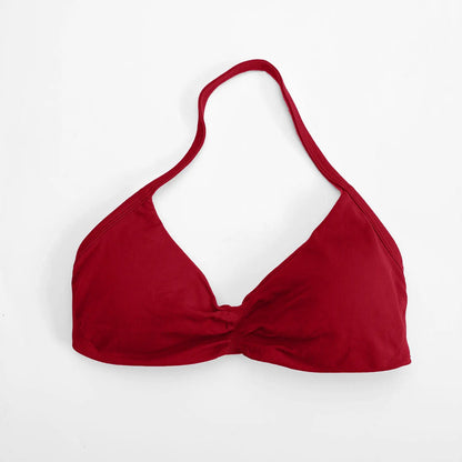 NCLAGEN Impact Strappy Bra Gym Top Women High Support Impact Thin Strap Halter Sports Seamless Bras Scrunch Workout Yoga Tank