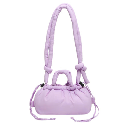 Puffer Tote Bag for Women Lightweight Down Cotton Padded Crossbody Bag Large Capacity Handbag Puffy Purse for Shopping Travel ﻿