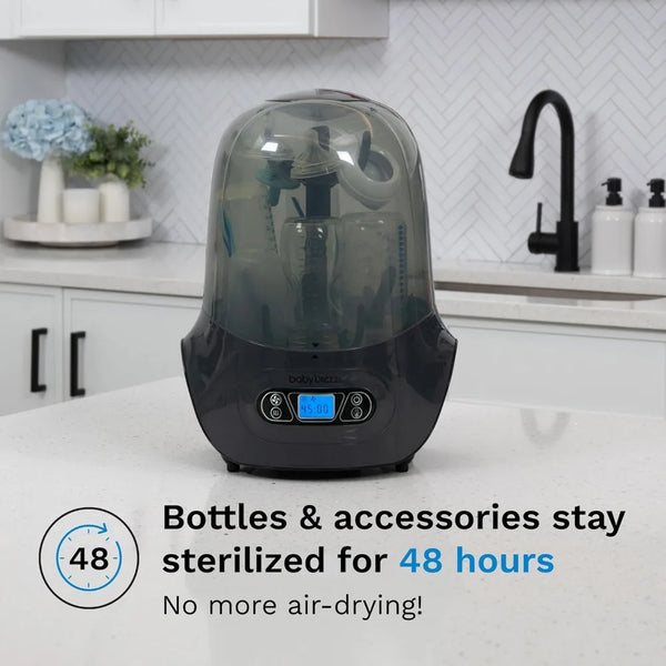 Baby Bottle Sterilizer and Dryer Machine – Electric Steam Sterilization - Universal Fit - Pacifiers, Glass, Plastic