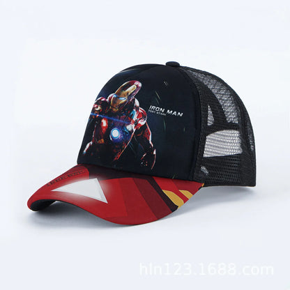 Marvel Anime Cartoon Spiderman Hulk Captain America Iron Man Snapback Cotton Baseball Cap Men Women Hip Hop Dad Mesh Hat