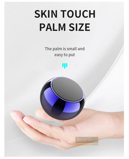 Metal Mini Wireless Bluetooth Speaker Hifi Portable Music Subwoofer Super Bass Stereo Column Mobile Phone Computer Music Player