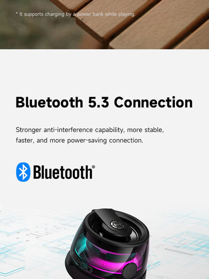 Edifier Portable Bluetooth Speaker HECATE G200 RGB Lighting Magnetic Speaker BT5.3 Mini Sound Box 7 Hours Playback Phone Holder