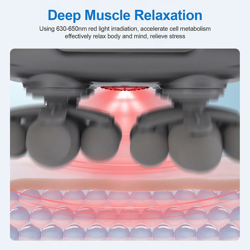 22-Head Fascia Gun High-Frequency Vibration Body Massage Gun Back and Waist Massager Massager Neck Shoulder Massager masajeador