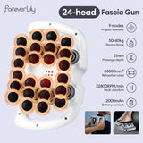 22-Head Fascia Gun High-Frequency Vibration Body Massage Gun Back and Waist Massager Massager Neck Shoulder Massager masajeador