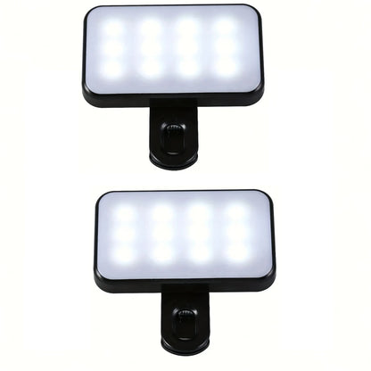 Portable Mini Selfie Video Conference Fill Light 3 Modes Rechargeable Adjustable Brightness for Mobile Phone & Computer