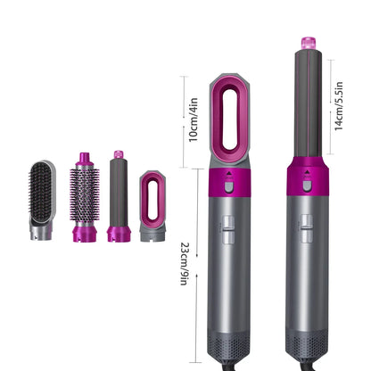 New 5 in 1 Hair Dryer Hot Comb Set Professional Curling Iron Hair Straightener Styling Tool For Airwrap Hair Dryer 2025