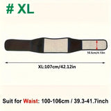1pc Adjustable Self-heating Magnetic Therapy Back And Waist Support Belt