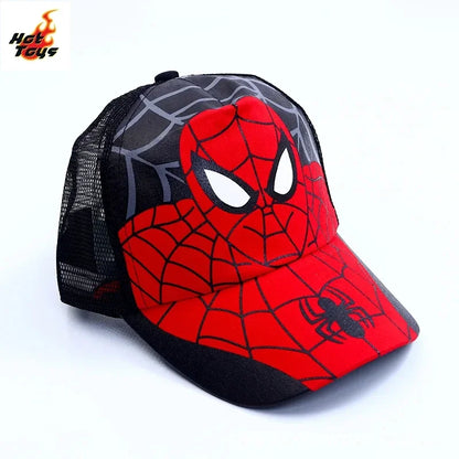 Spider Man Baseball Cap Cartoon Mesh Cap Hip Hop Hat Sunscreen Breathable Adjustable Children's Day Christmas Gift Ornament