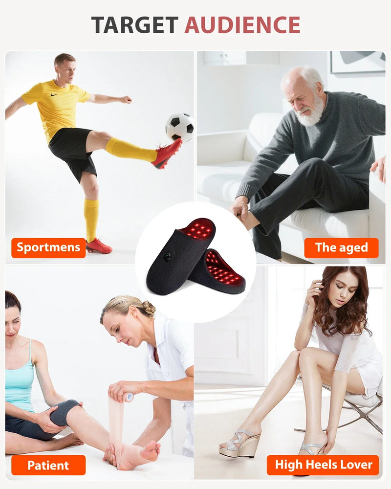 Astarexin Red Light Therapy Slippers Rechargeable 460nm For Feet Therapy Device at Home Heating Treat Inflammation Relieve pain