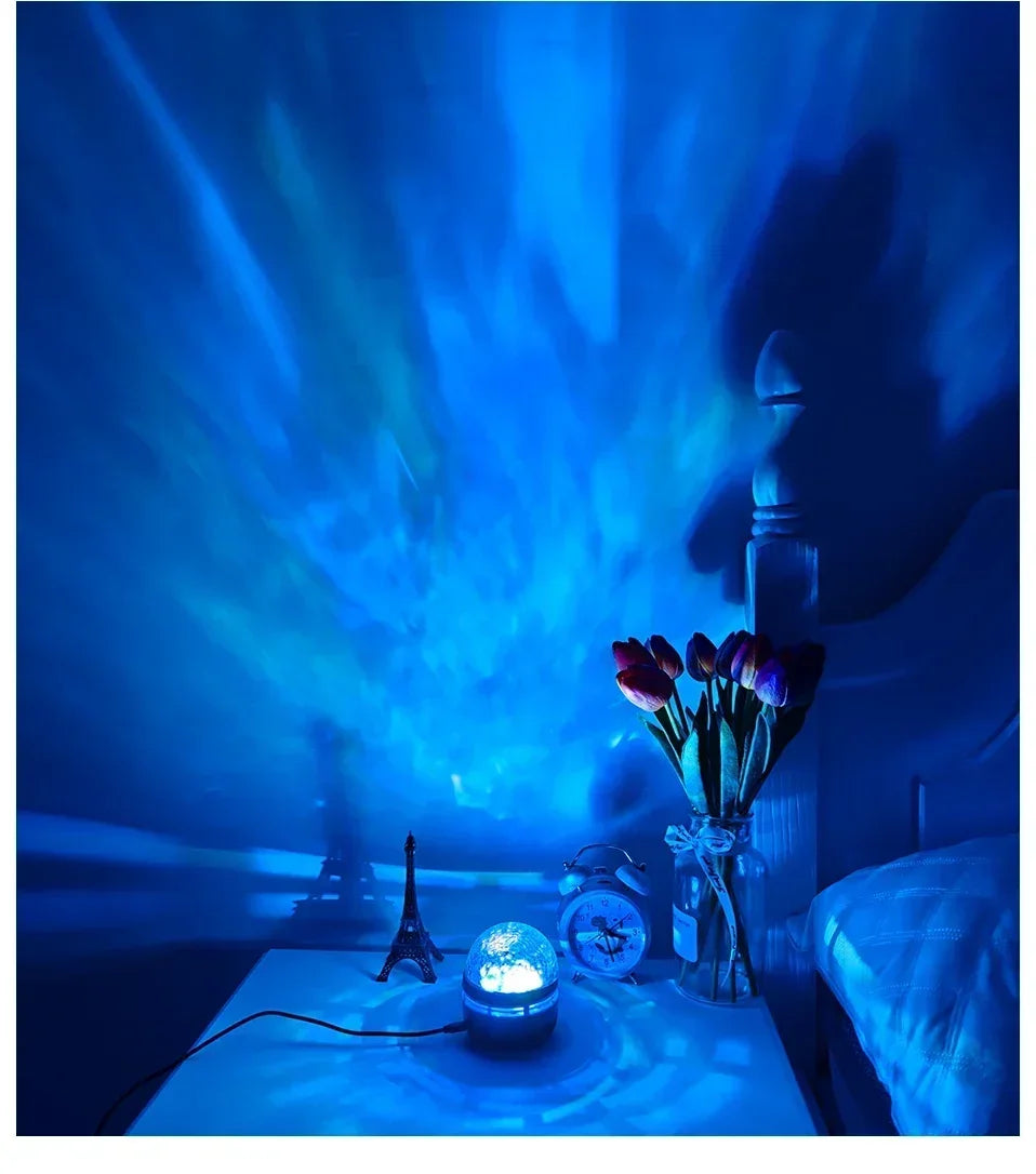 LED Galaxy Projector Light Multi-color Remote Control for Bedroom Decoration Christmas Star Projector Night Light New Year Gift