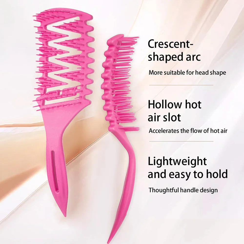 5pcs Hair Styling Set Mist Water Spray Bottle Candy Brush Pointed Tail Edge Control Brush Wide-tooth Hairbrush Hairdressing Tool