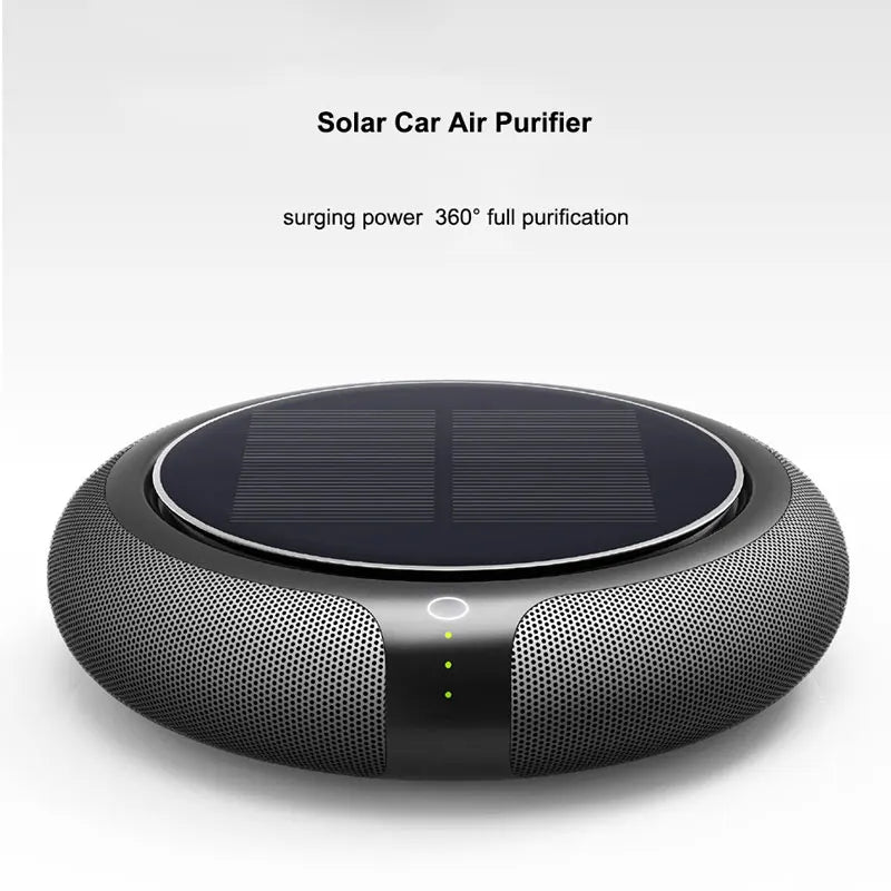 Solar Car Air Purifie HEPA Filter Portable Air fresher 360° Global Purification Vehicle Home Desk Wireless Electric Product