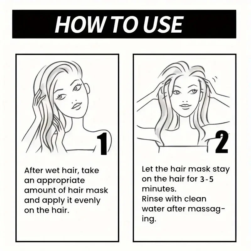 Keratine Magical Hair Mask Protein Straighten Repair Dry Frizzy Damaged Cream Pro Soft Smooth Shiny Deep Moisturizing Care 60g