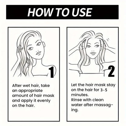 Keratine Magical Hair Mask Protein Straighten Repair Dry Frizzy Damaged Cream Pro Soft Smooth Shiny Deep Moisturizing Care 60g