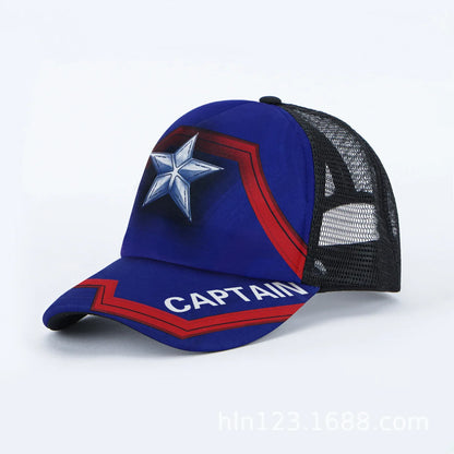 Marvel Anime Cartoon Spiderman Hulk Captain America Iron Man Snapback Cotton Baseball Cap Men Women Hip Hop Dad Mesh Hat