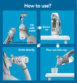 ALTHY Alkaline Water Filter Bottle，Up to PH 9.5，Added Minerals & Electrolytes，Composite Alkalize & Filtration System，BPA Free