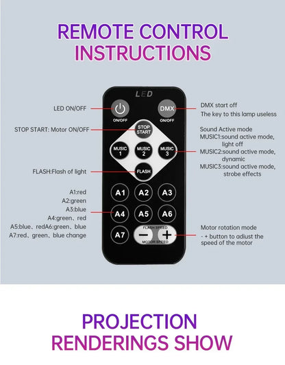 LED Galaxy Projector Light Multi-color Remote Control for Bedroom Decoration Christmas Star Projector Night Light New Year Gift