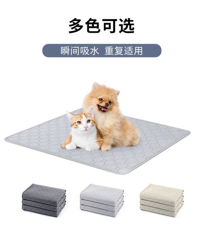 4-layer High Quality Pet Dog Bed Pet Diaper Reusable Dog Pee Pad High Absorbent Diaper Pad Whelping Mat Soft Kennels Pad Cat Mat
