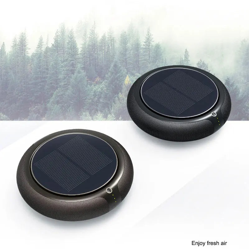 Solar Car Air Purifie HEPA Filter Portable Air fresher 360° Global Purification Vehicle Home Desk Wireless Electric Product
