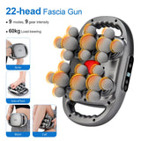 22-Head Fascia Gun High-Frequency Vibration Body Massage Gun Back and Waist Massager Massager Neck Shoulder Massager masajeador